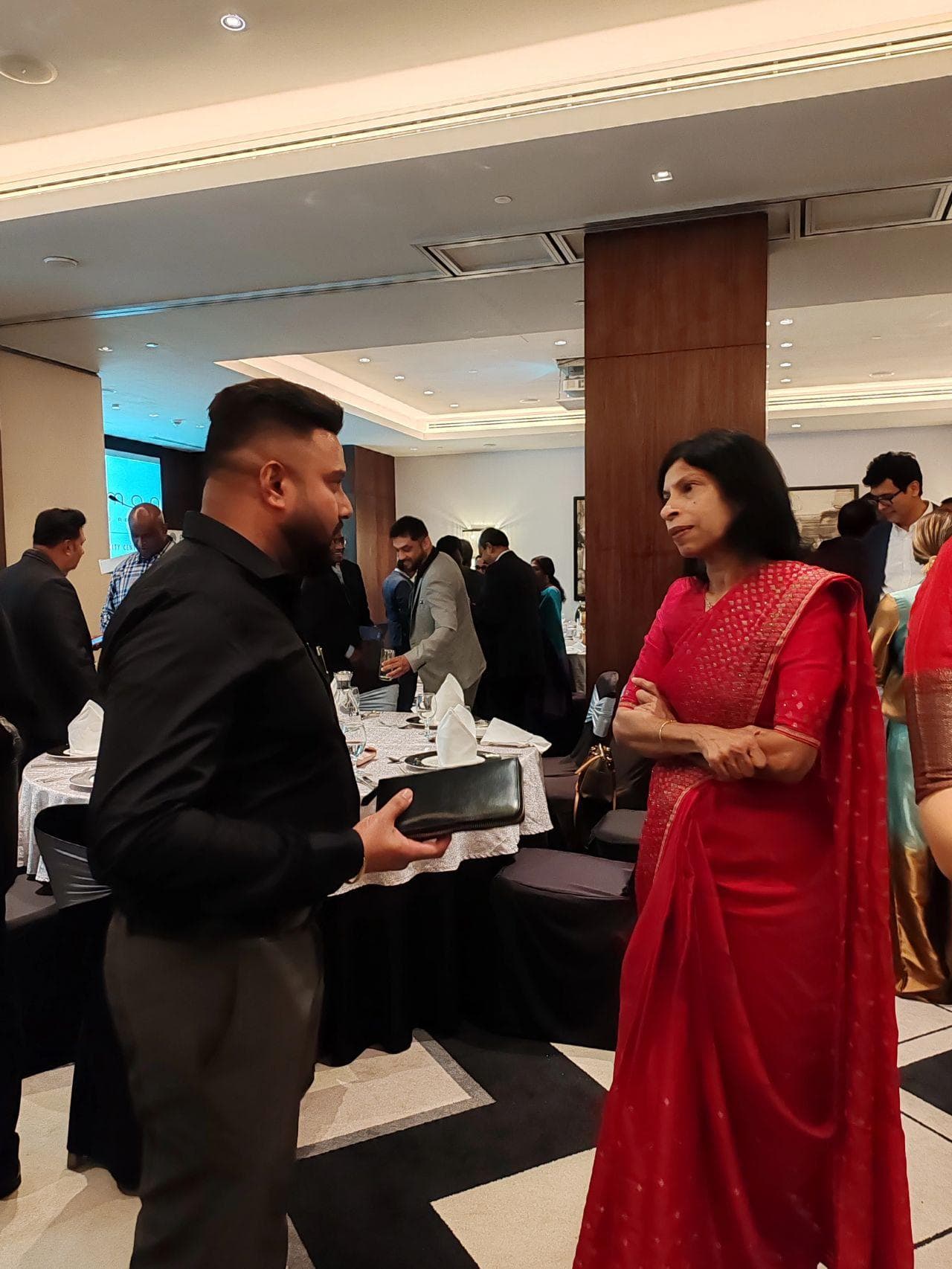Bilateral trade discussions with H.E. Arusha Cooray (Ambassador-designate of Sri Lanka to the UAE) regarding export opportunities for Sri Lankan rubber products in the GCC region.
